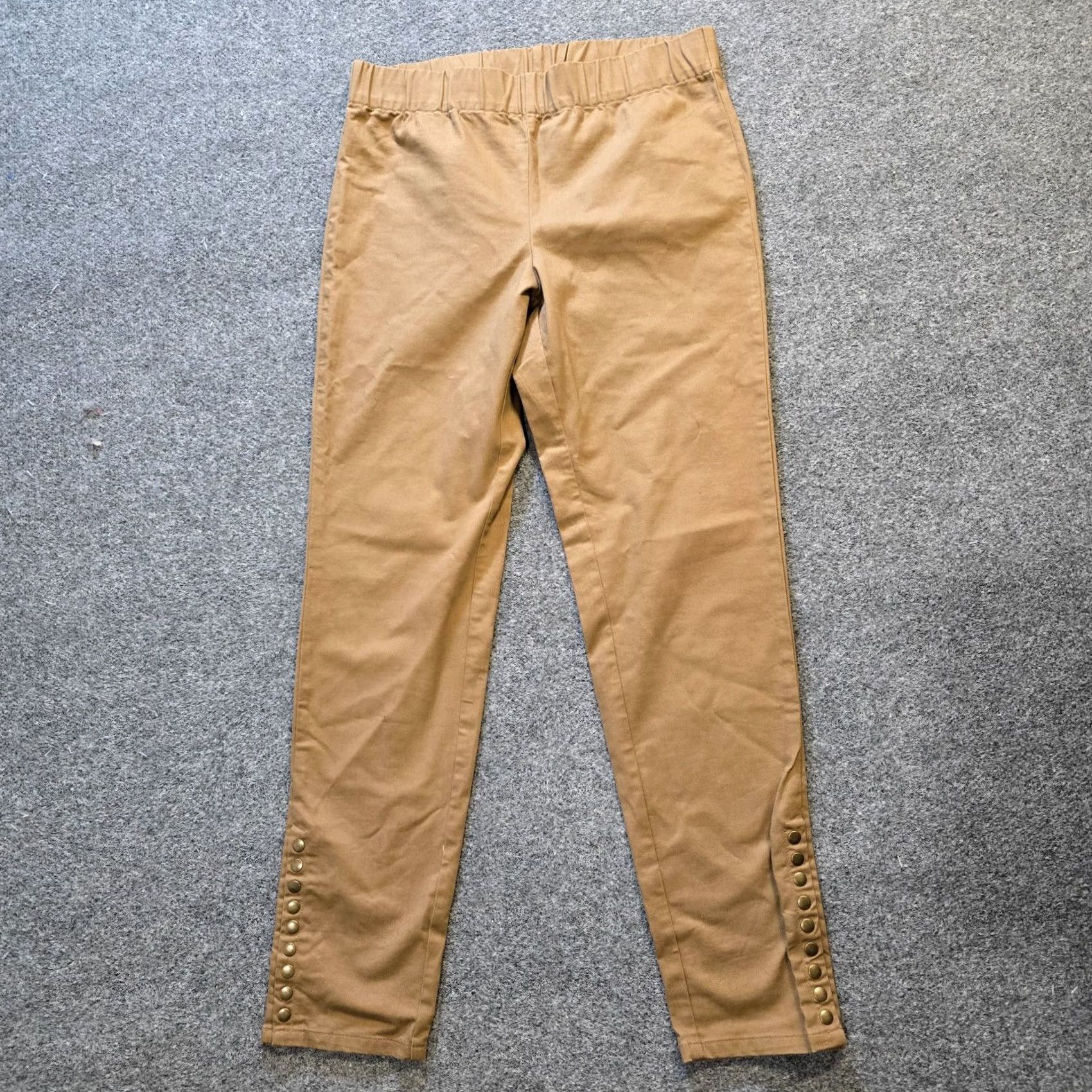 Soft Surroundings Soft Surroundings Pants Womens Large Brown Stretch Skinny Elastic Waist Casual Dress Pants Size 36" / US 14 / IT 50 - 2 Thumbnail