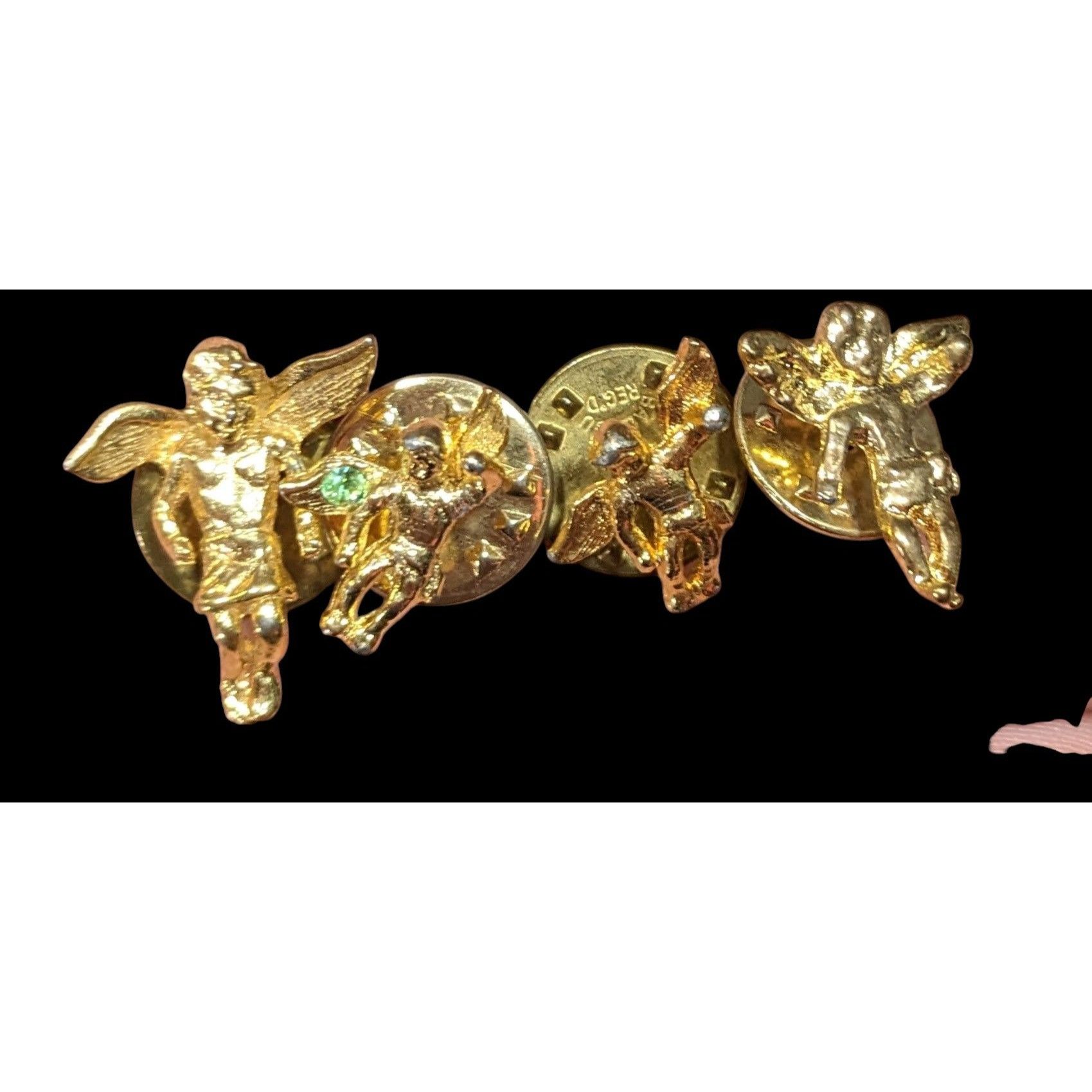 Other Vintage Religious Cherub/Guardian Lapel Pins Lot of 4 Size ONE SIZE - 1 Thumbnail