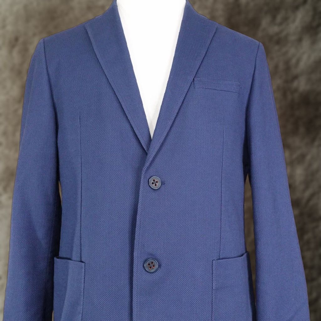 Ben Sherman Ben Sherman Sport Coat Mens 40R Navy Cotton Stretch Two-Button Blazer Size 40R - 1 Thumbnail