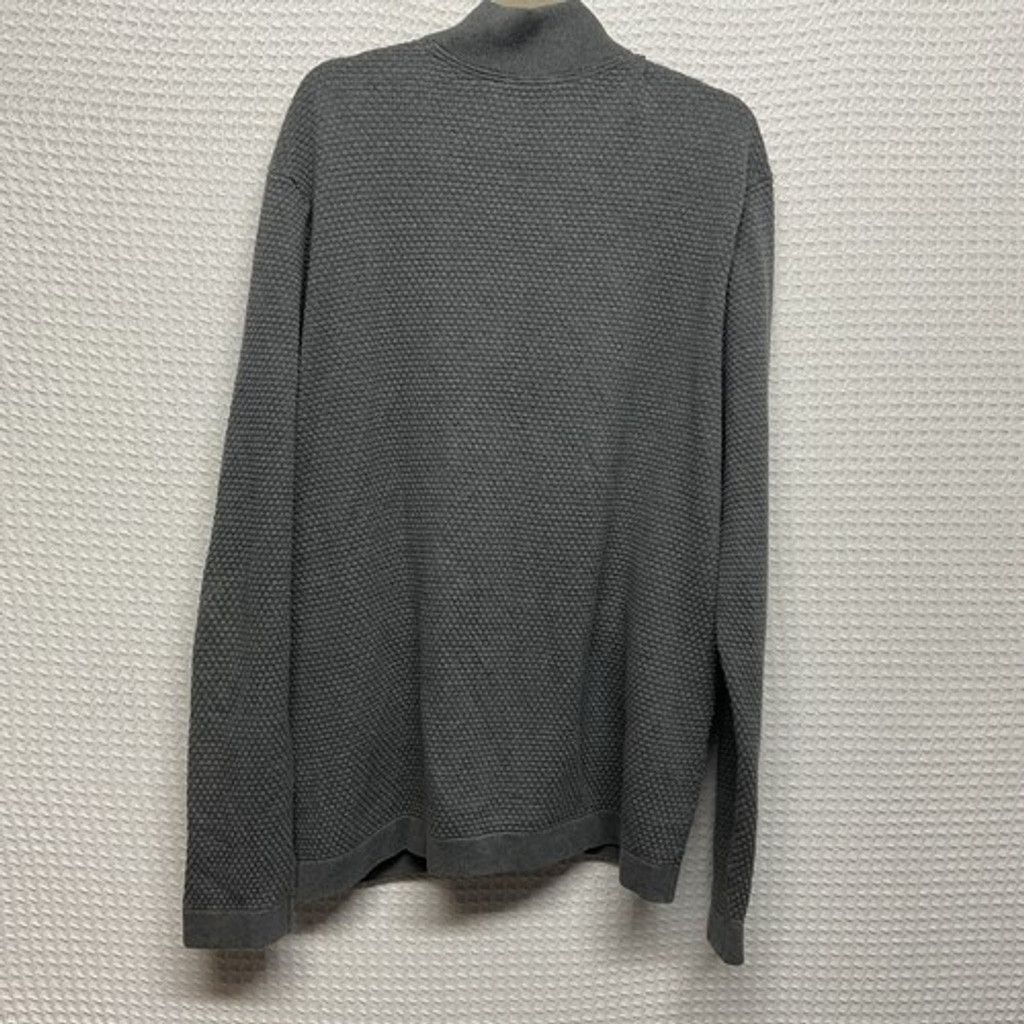 Theory Theory Gray Waverly Waffle Textured Full Zip Cardigan Men2XL Size US XXL / EU 58 / 5 - 10 Thumbnail