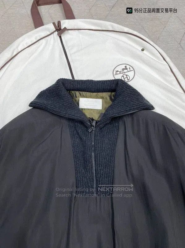 Ermenegildo Zegna Zegna X FOG Solid Round Neck Silk Thick Jacket. Size US L / EU 52-54 / 3 - 1 Thumbnail