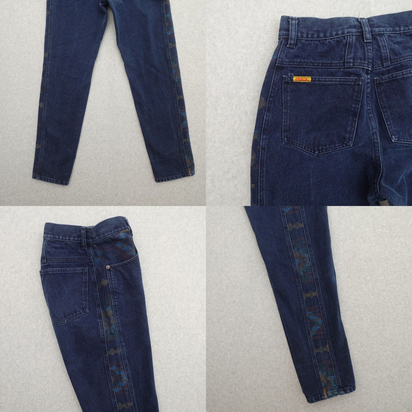 Jordache VINTAGE Jordache Womens Jeans 7 (7x29) Side Seam Camouflage Print Tapered Size 28" / US 6 / IT 42 - 10 Thumbnail