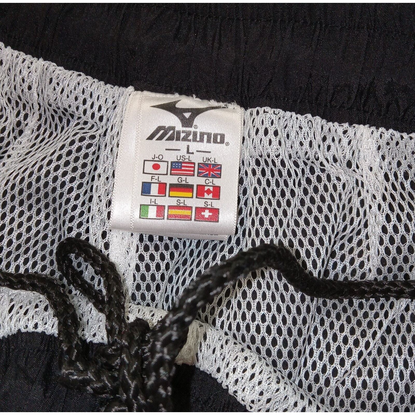 Mizuno Mizuno Athletic Pants L Drawstring Mesh Lined Zip Ankles Size 28" / US 6 / IT 42 - 4 Thumbnail