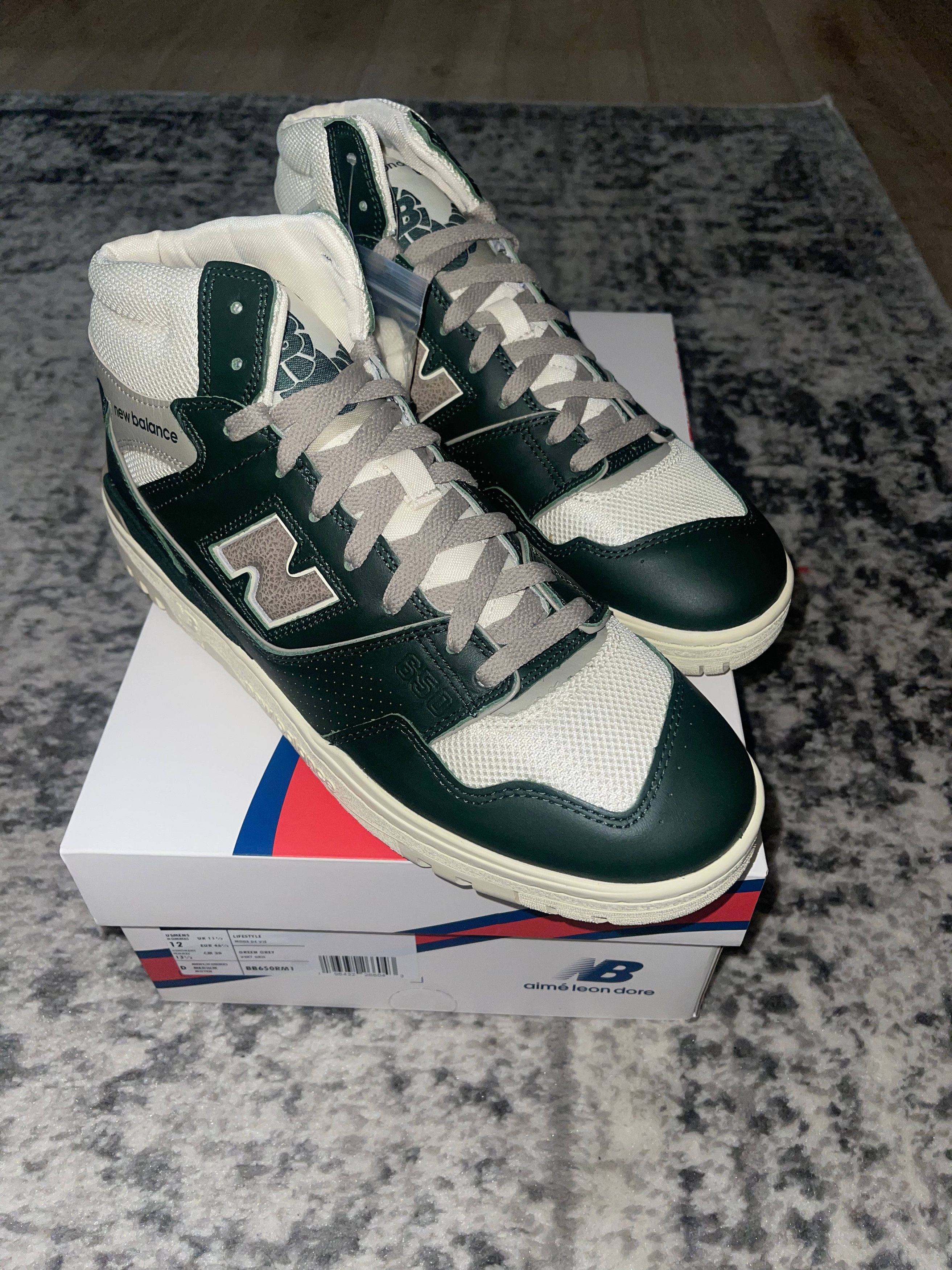image of Aime Leon Dore 650R Green Shoes, Men's (Size 12)