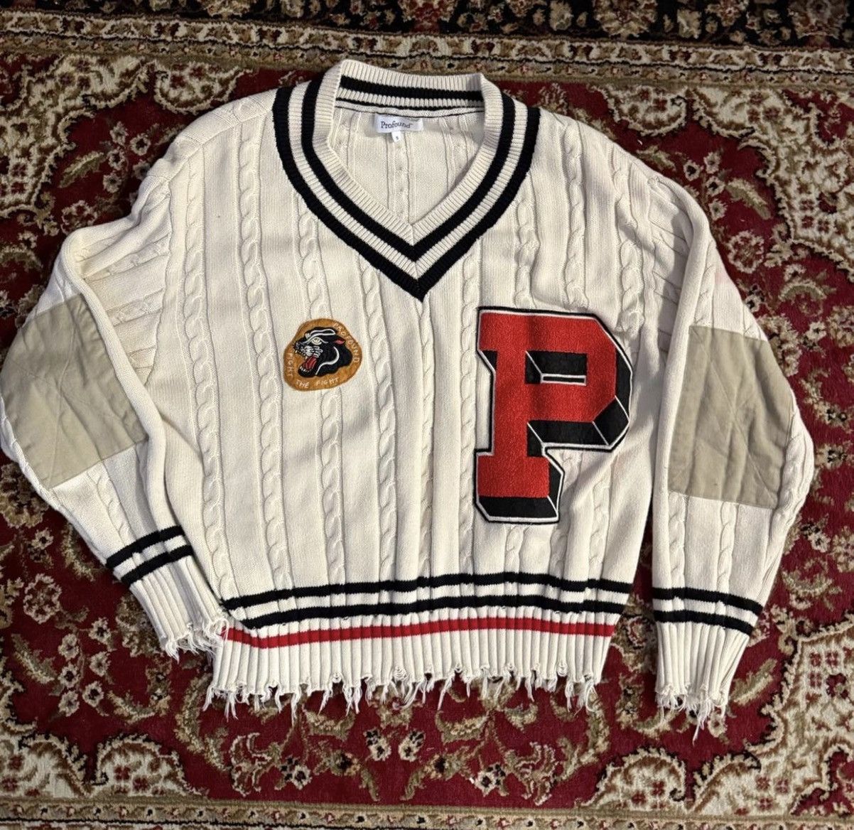Other FOUND Knit Sweater in cream Size US S / EU 44-46 / 1 - 2 Thumbnail