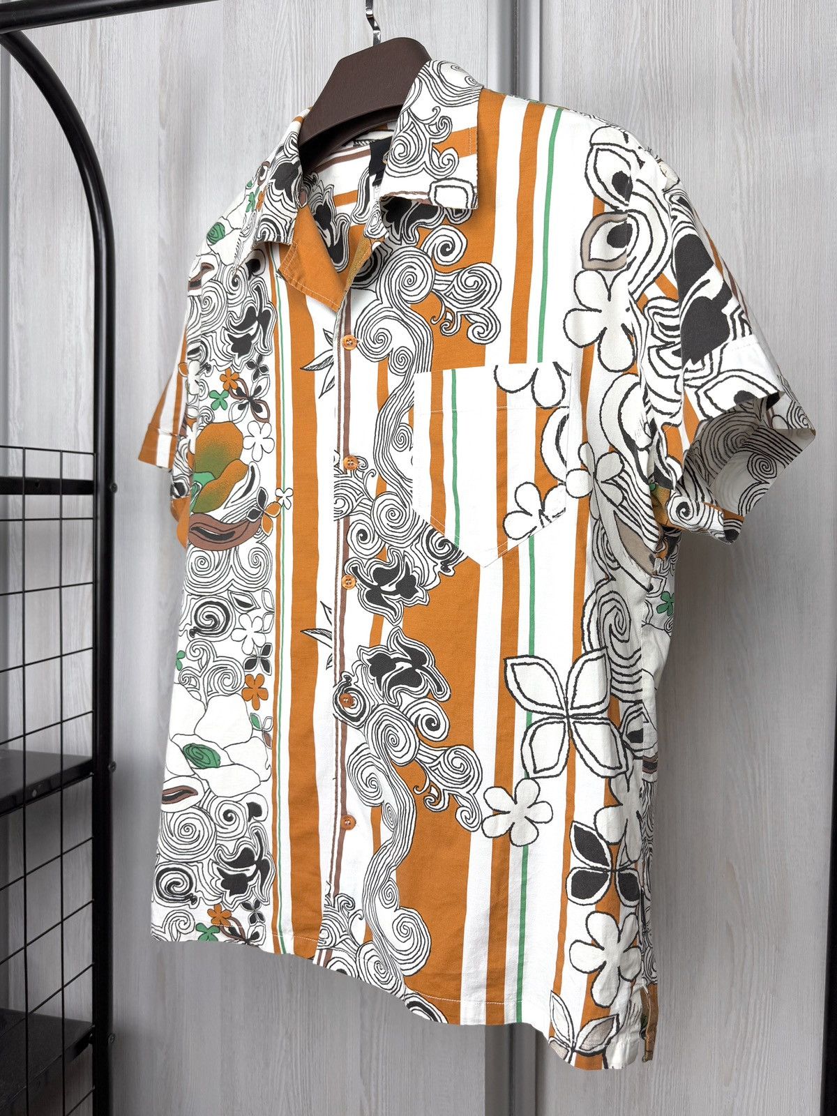 Just Cavalli Just Cavalli crazy abstract art Hawaiian short sleeve shirt Size US XXL / EU 58 / 5 - 5 Thumbnail