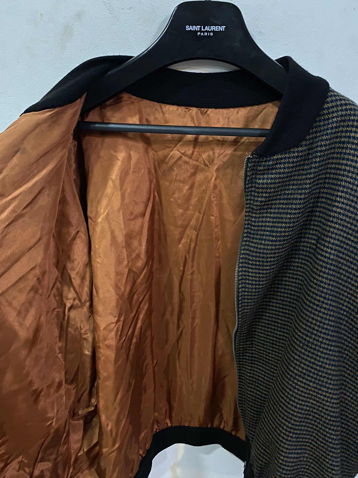 Yves Saint Laurent 90s YSL Bomber Soft Brown Jacket Size US M / EU 48-50 / 2 - 10 Thumbnail