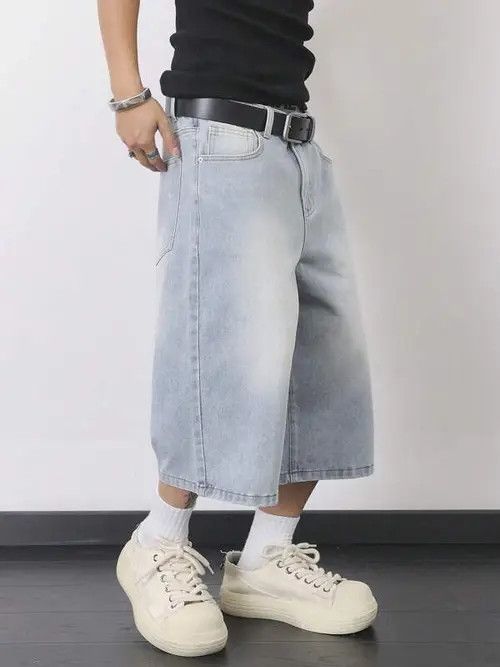 Japanese Brand VINTAGE retro Y2K DRIP jeans shorts jorts Size US 34 / EU 50 - 4 Thumbnail