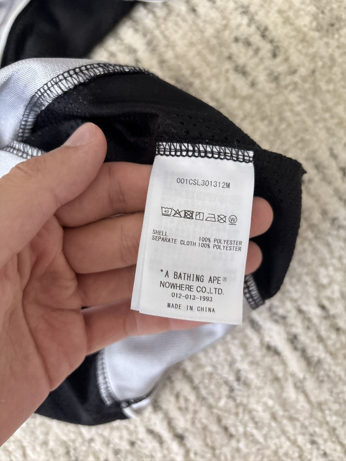Bape BAPE Black Solid Camo Jacquard Multilogo Football Jersey Size US S / EU 44-46 / 1 - 8 Thumbnail