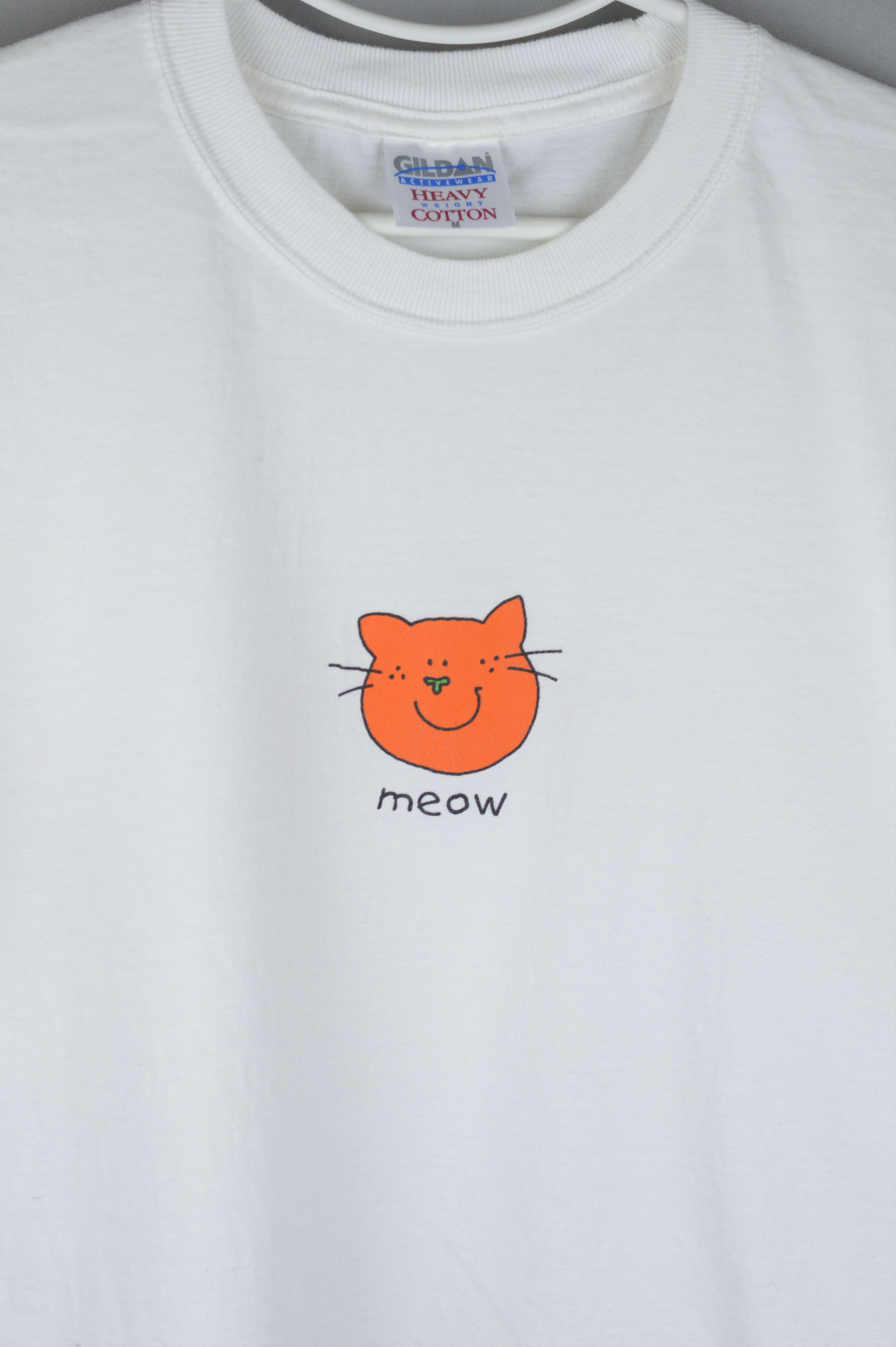 Vintage Vintage Meow Cat 90s t shirt Size US M / EU 48-50 / 2 - 2 Thumbnail