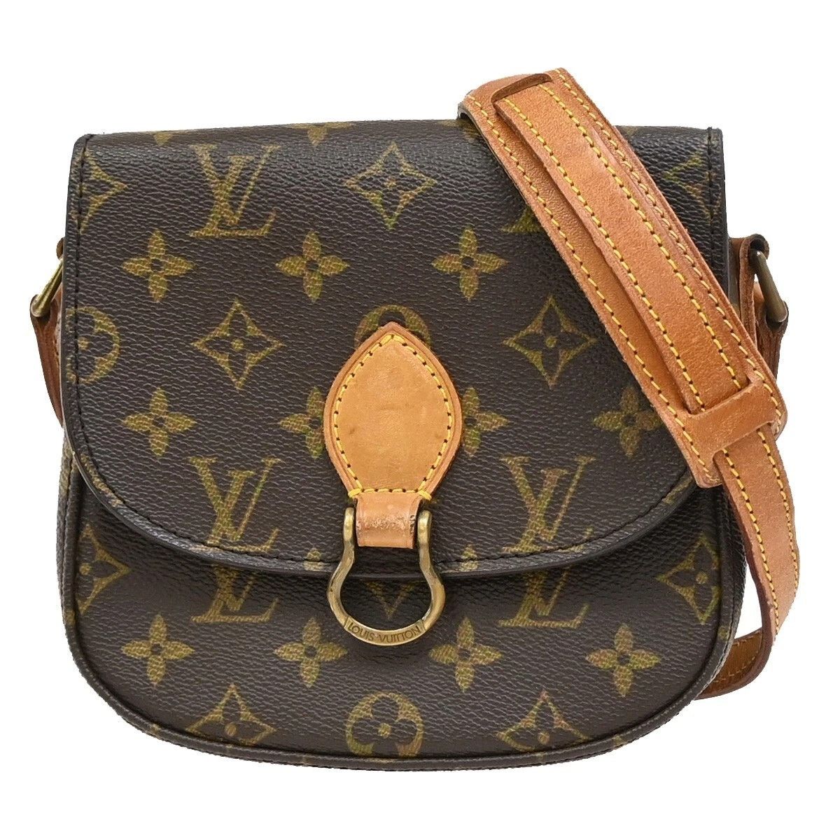 Louis Vuitton Monogram Mini Saint Cloud Shoulder Bag Bn in Brown, Women's
