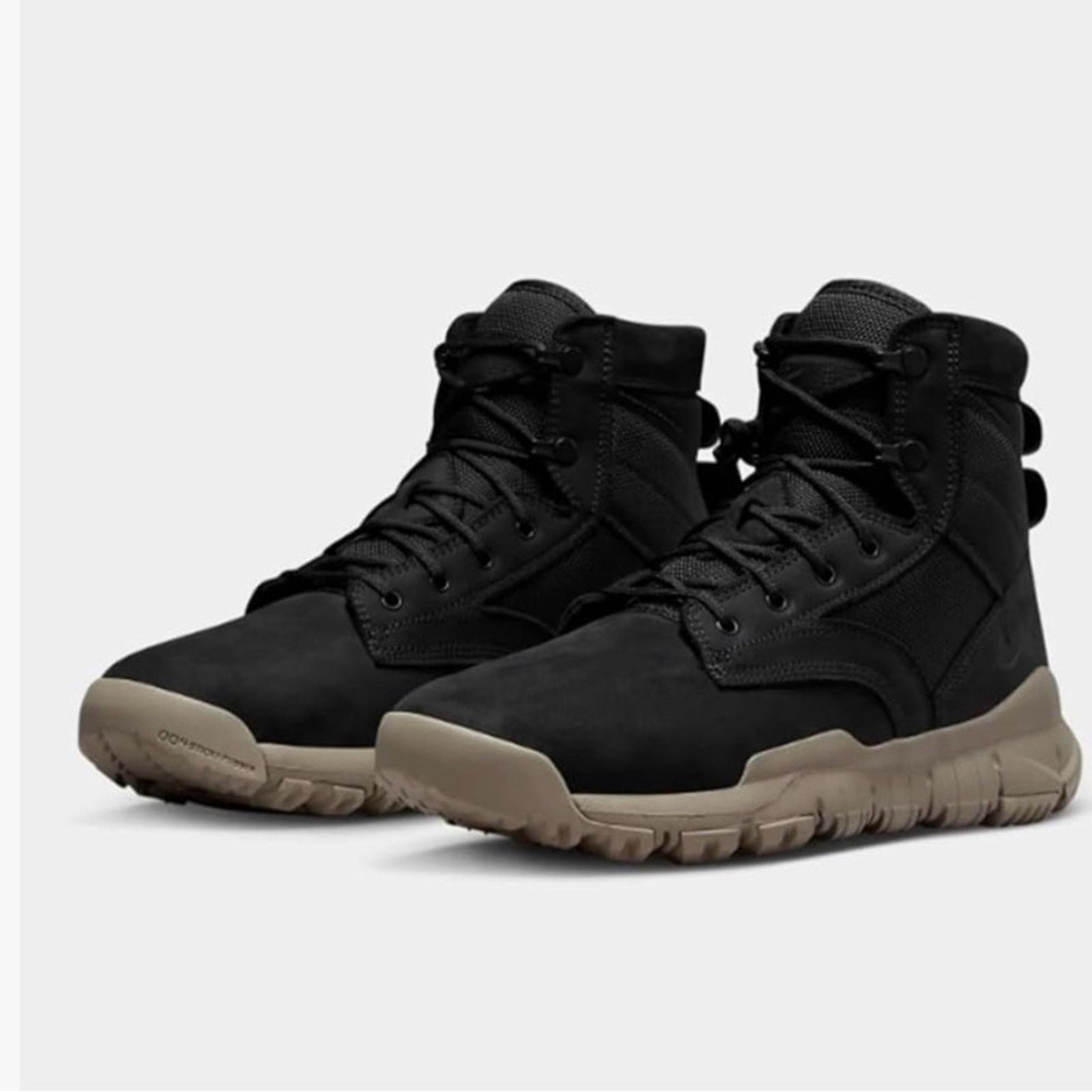 Nike NIKE Sfb 6' Leather Black Light Taupe HIGH TOP SNEAKER BOOT Size US 7.5 / EU 40-41 - 1 Thumbnail