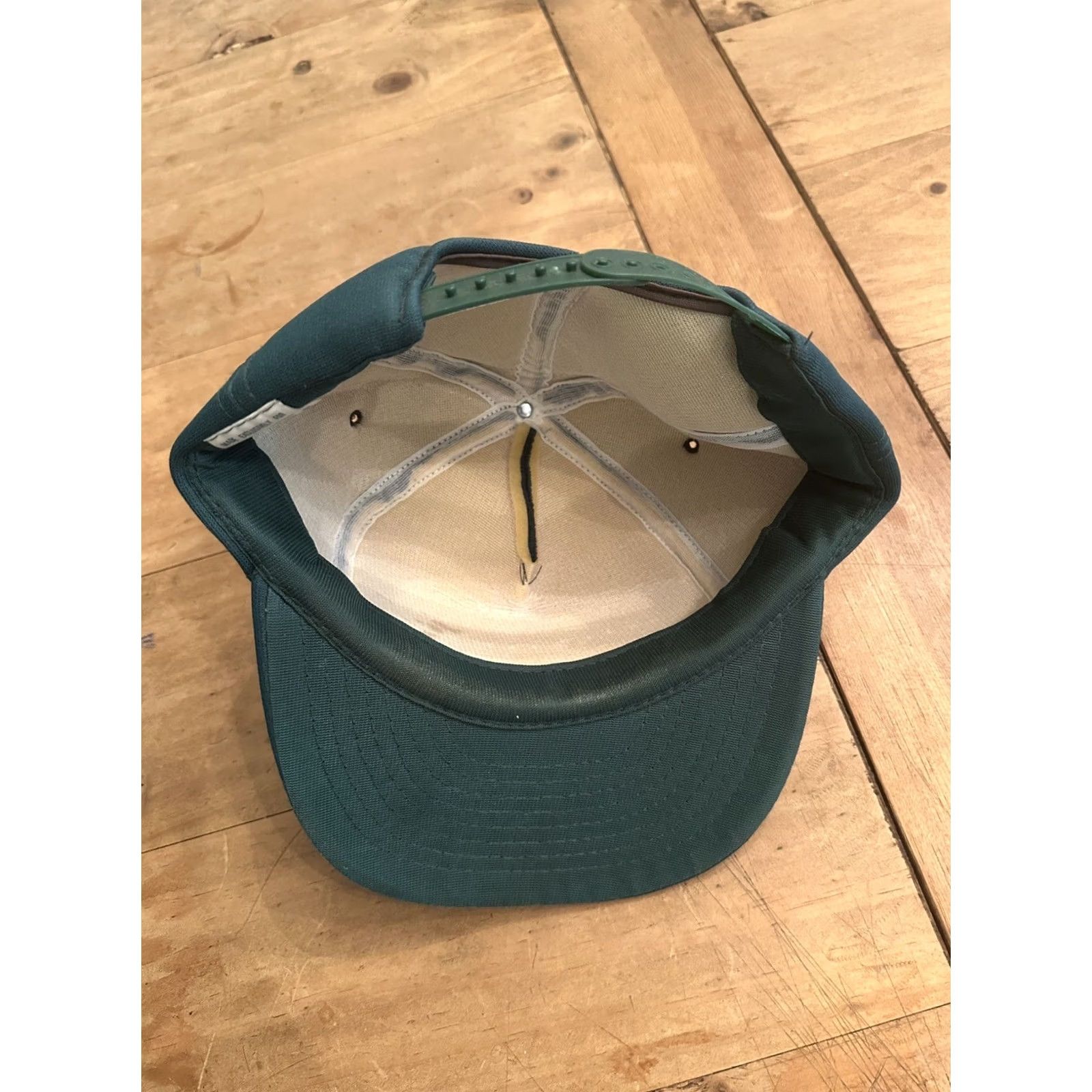 Vintage VINTAGE Interstate Batteries Hat Cap Trucker Full Foam Green Big Patch Made USA Men One Size Adjustable Foam Green USA Trucker Hat Mens Size ONE SIZE - 5 Thumbnail