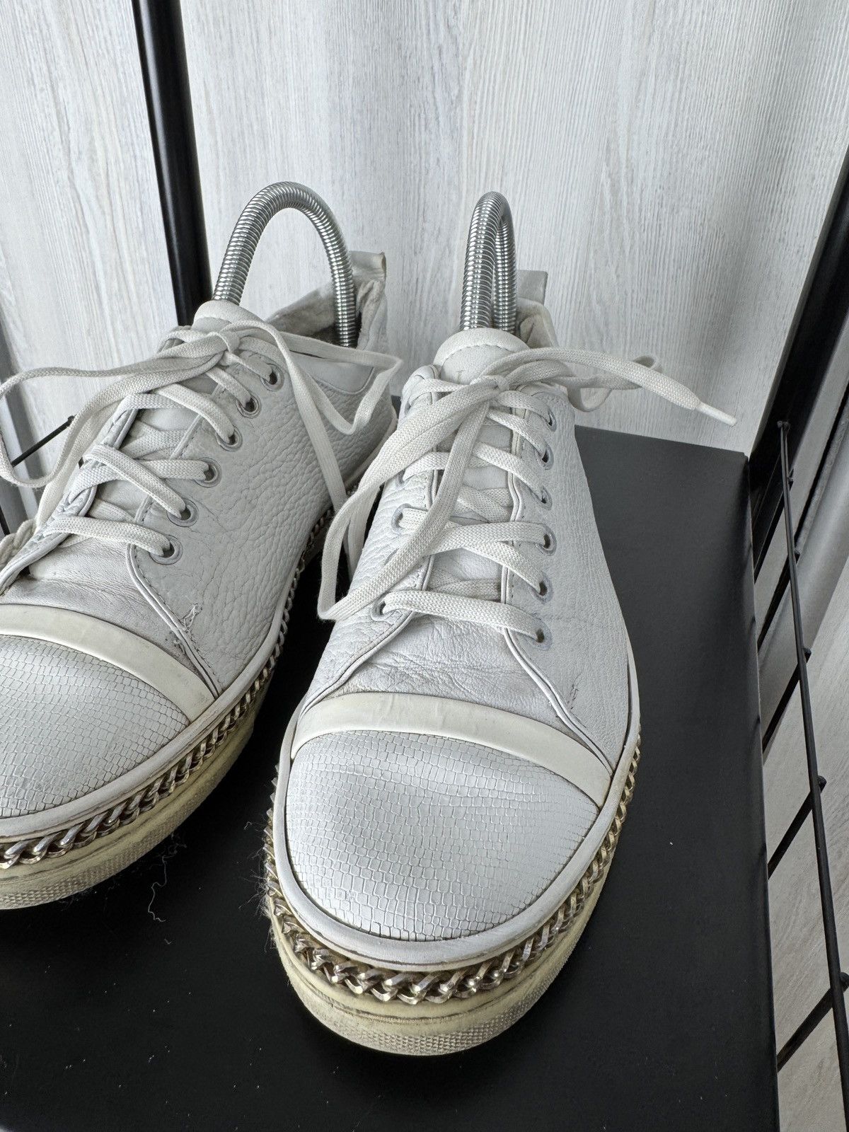 Lanvin LANVIN Whit Lace Up Leather Cap Toe Womens Sneakers Size US 9 / IT 39 - 9 Thumbnail
