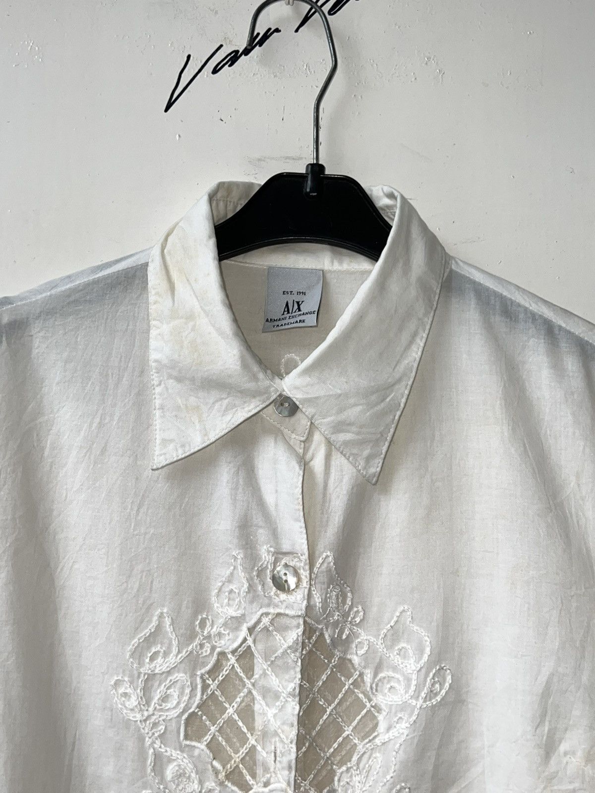 Armani Exchange Armani Exchange Trademark White Shirt Size US XS / EU 42 / 0 - 12 Thumbnail