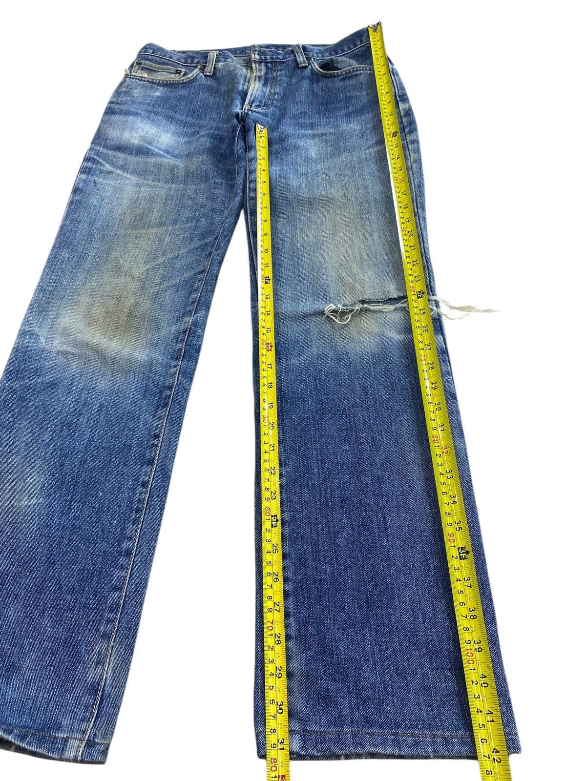 Edwin Edwin Whiskers Mud Wash Style Ripped Jeans Size US 34 / EU 50 - 7 Thumbnail