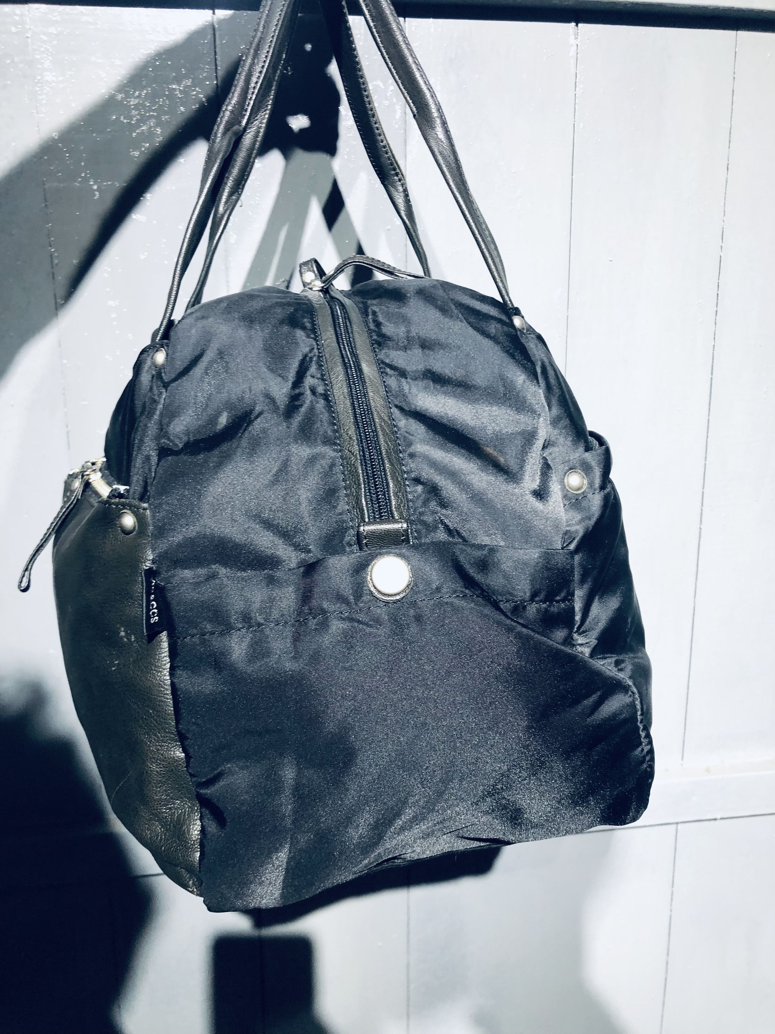Y's Japanese YSaacs by Yohji Yamamoto Leather Nylon Shoulder Bag Size ONE SIZE - 7 Thumbnail
