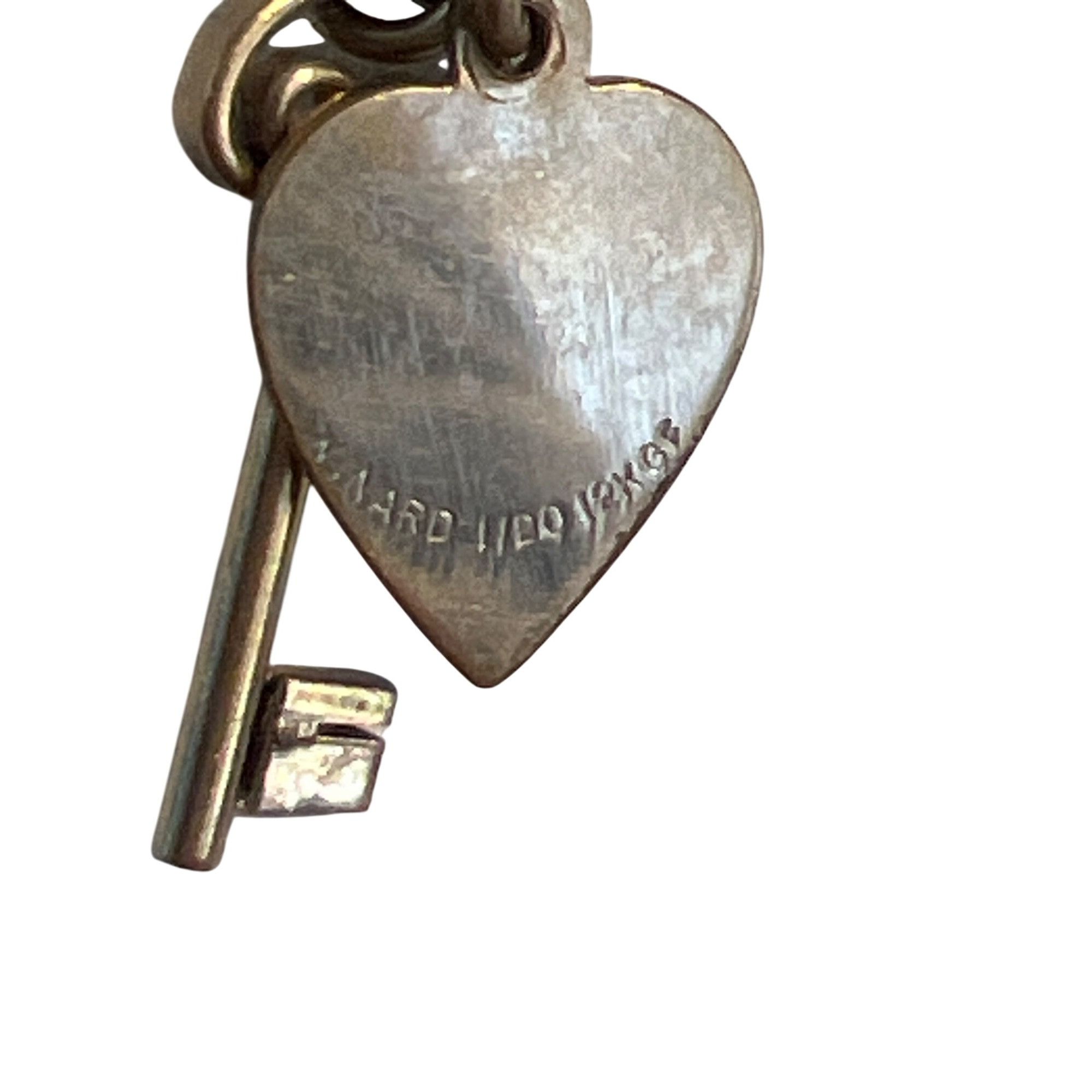 Other Vintage Winard 1/20 12kt GF Necklace Heart Key Pendant 16" C Size ONE SIZE - 5 Thumbnail