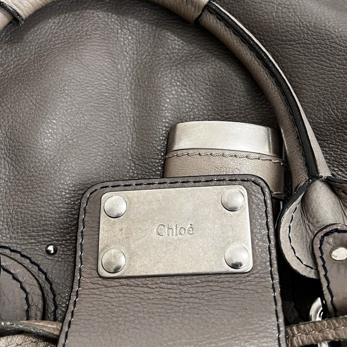 Chloe Chloé Paddington Handbag Taupe Size ONE SIZE - 6 Thumbnail