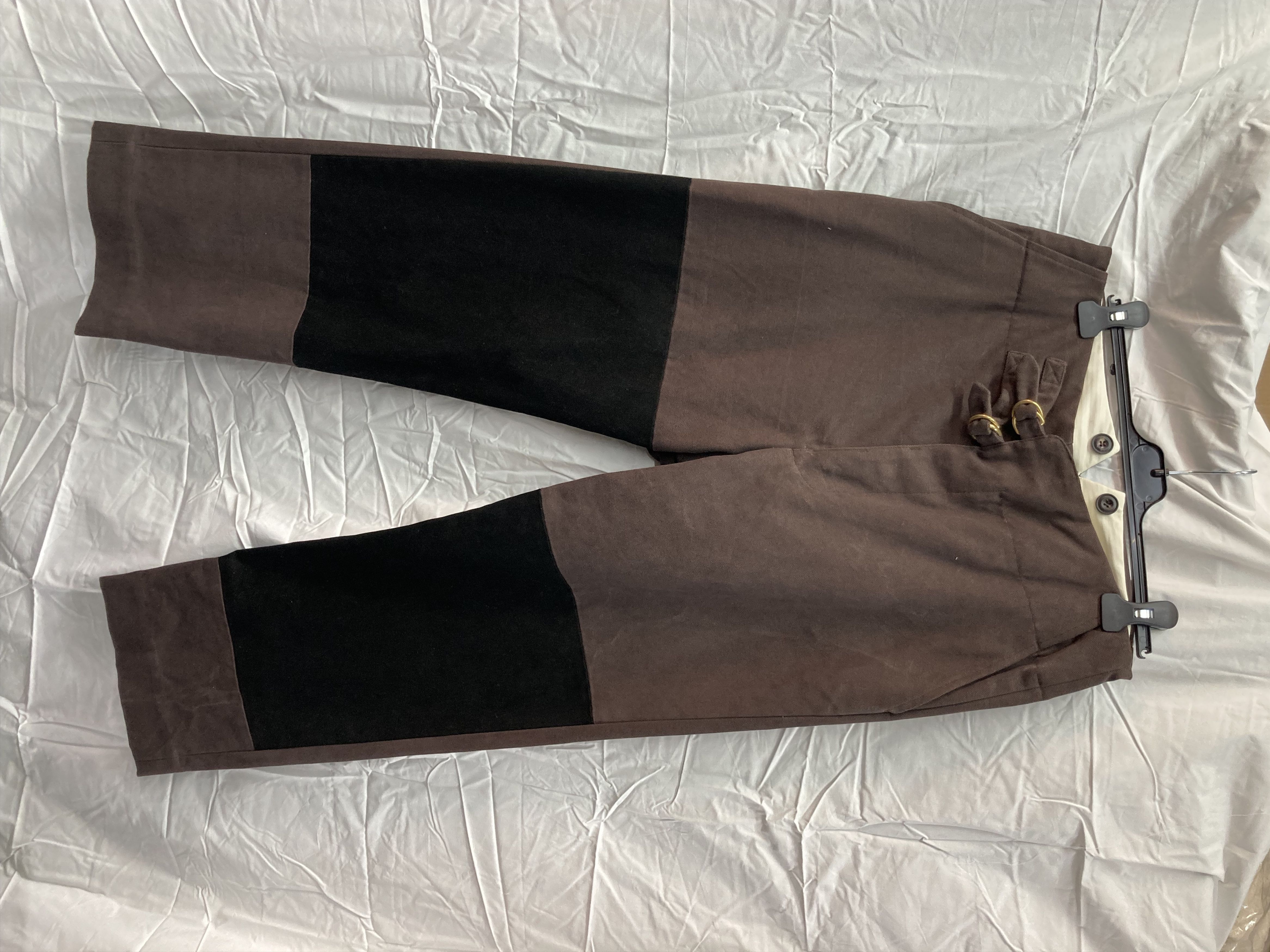 image of John Alexander Skelton Cxiv Odd Trousers - Size M in Brown/Black, Men's
