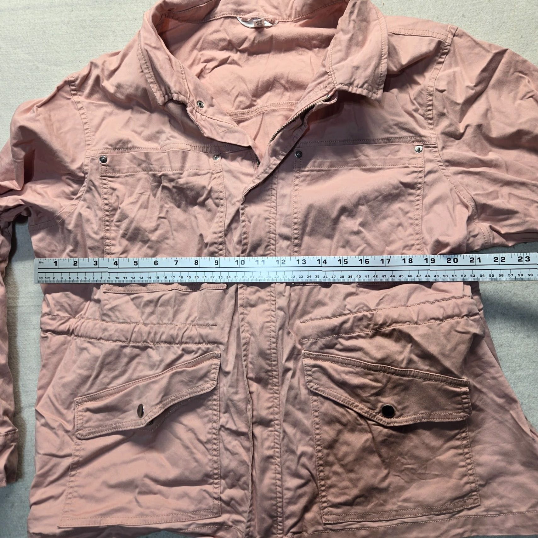 Vintage Time & Tru Jacket Women Adult 3XL Pink Button Zip Pockets 3XL Womens Casual Basic Jacket Size XXL / US 16-18 / IT 52-54 - 6 Thumbnail