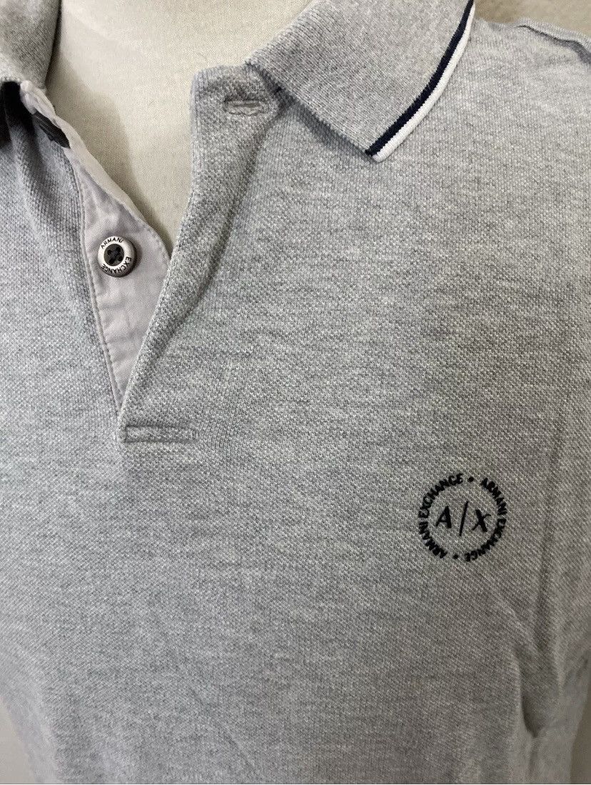 Armani Exchange AX Armani Exchange grey logo decal contrast polo large Size US L / EU 52-54 / 3 - 2 Thumbnail
