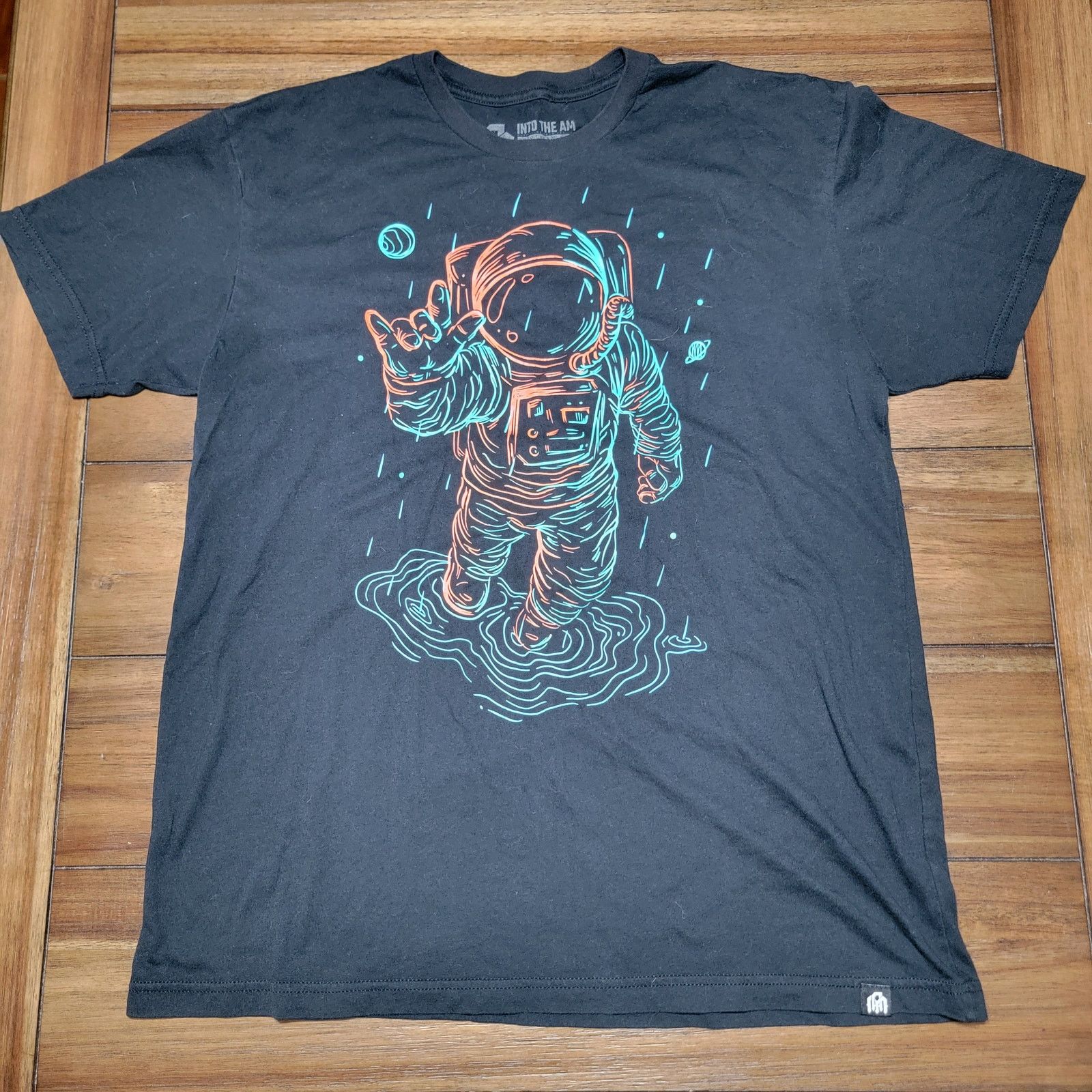 Other Into The AM Unisex Tee Glow-In-The-Dark Astronaut - Large Size US L / EU 52-54 / 3 - 2 Thumbnail