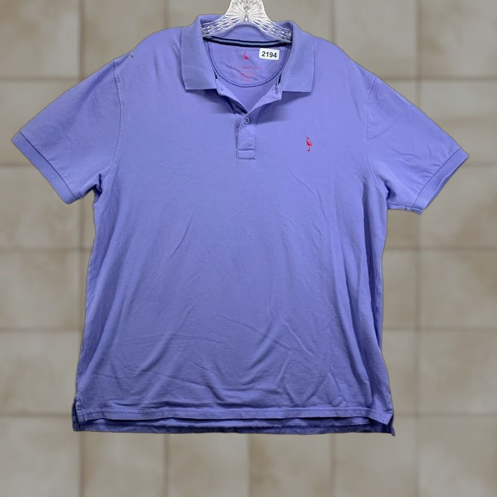 Tailorbyrd TAILORBYRD Polo Shirt Men XL Golf Super Soft Stretch Periwinkle Lightly Worn Size US XL / EU 56 / 4 - 1 Thumbnail