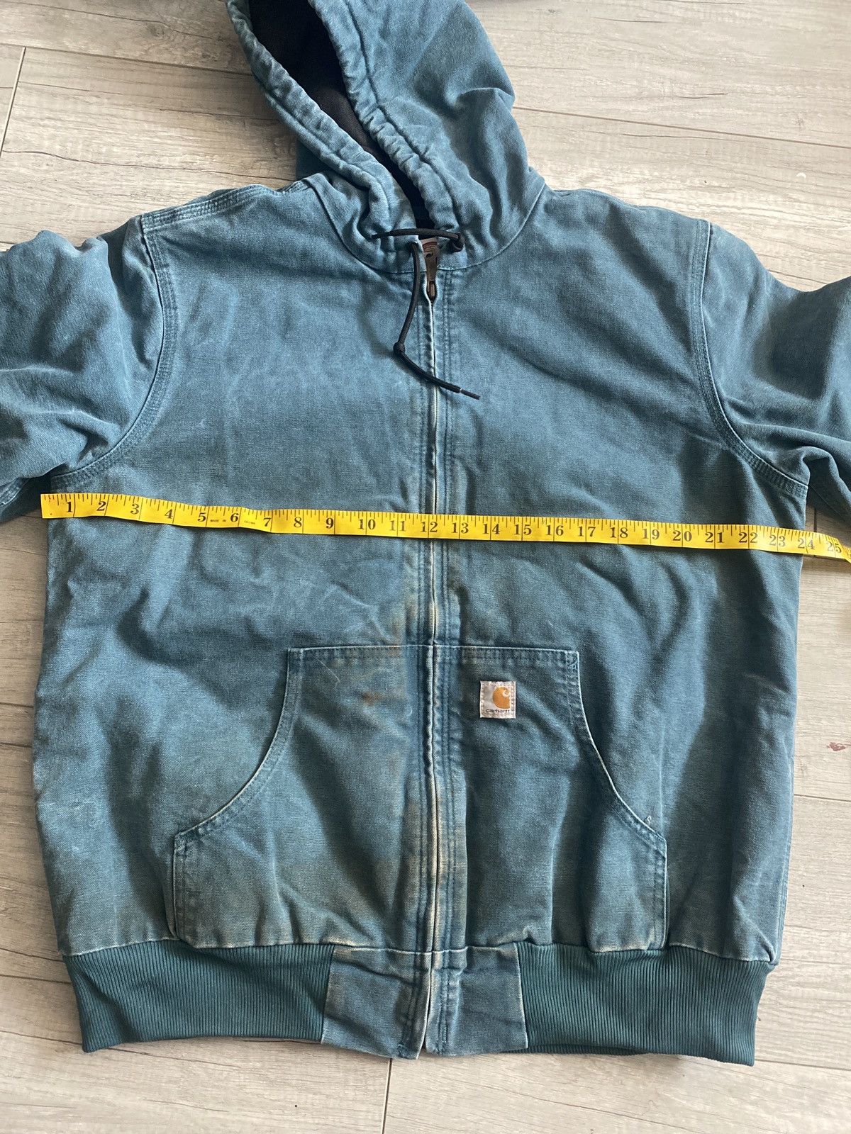 Carhartt × Vintage Vintage90s Carhartt Teal Quilted Active Hooded Jacket Size US M / EU 48-50 / 2 - 11 Thumbnail