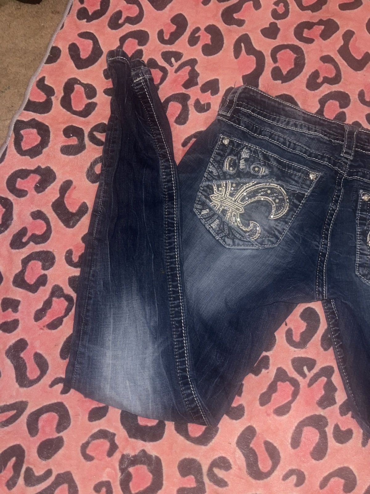 Miss Me Miss Me blue jeans with silver accents Size 28" / US 6 / IT 42 - 3 Thumbnail