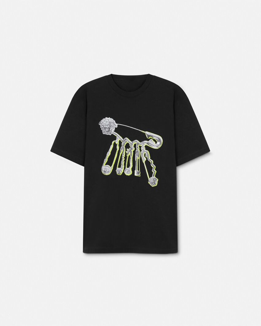 Other Black Pop Pin Graphic T-Shirt – Bold Cotton Streetwear Tee Size US L / EU 52-54 / 3 - 2 Thumbnail