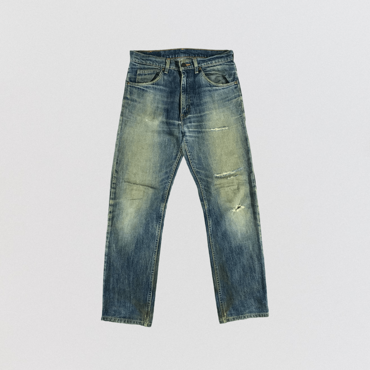 Levi's Vintage 90s Blue Wash Levis 607 Orange Tab Jeans-JM2759 Size US 32 / EU 48 - 1 Thumbnail