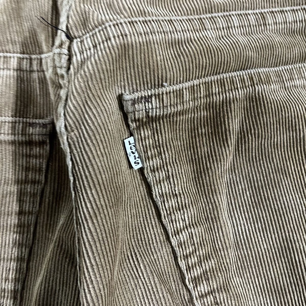 Levi's × Vintage Crazy Vintage Levi's Corduroy Pants White Tab 70s 80s Unique Size US 32 / EU 48 - 4 Thumbnail