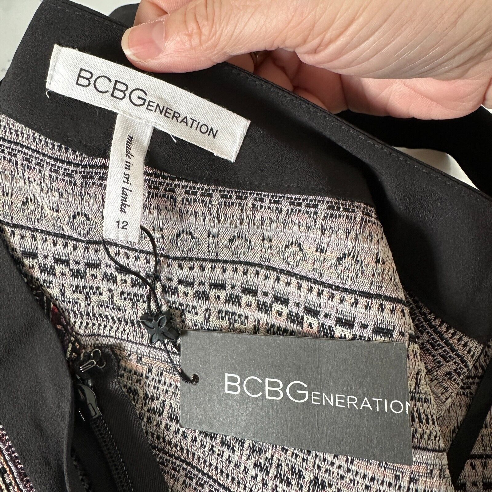 Other BCBG Generation CrissCross Fit Flare MultiColor Halter Mini Size XL / US 12-14 / IT 48-50 - 9 Thumbnail