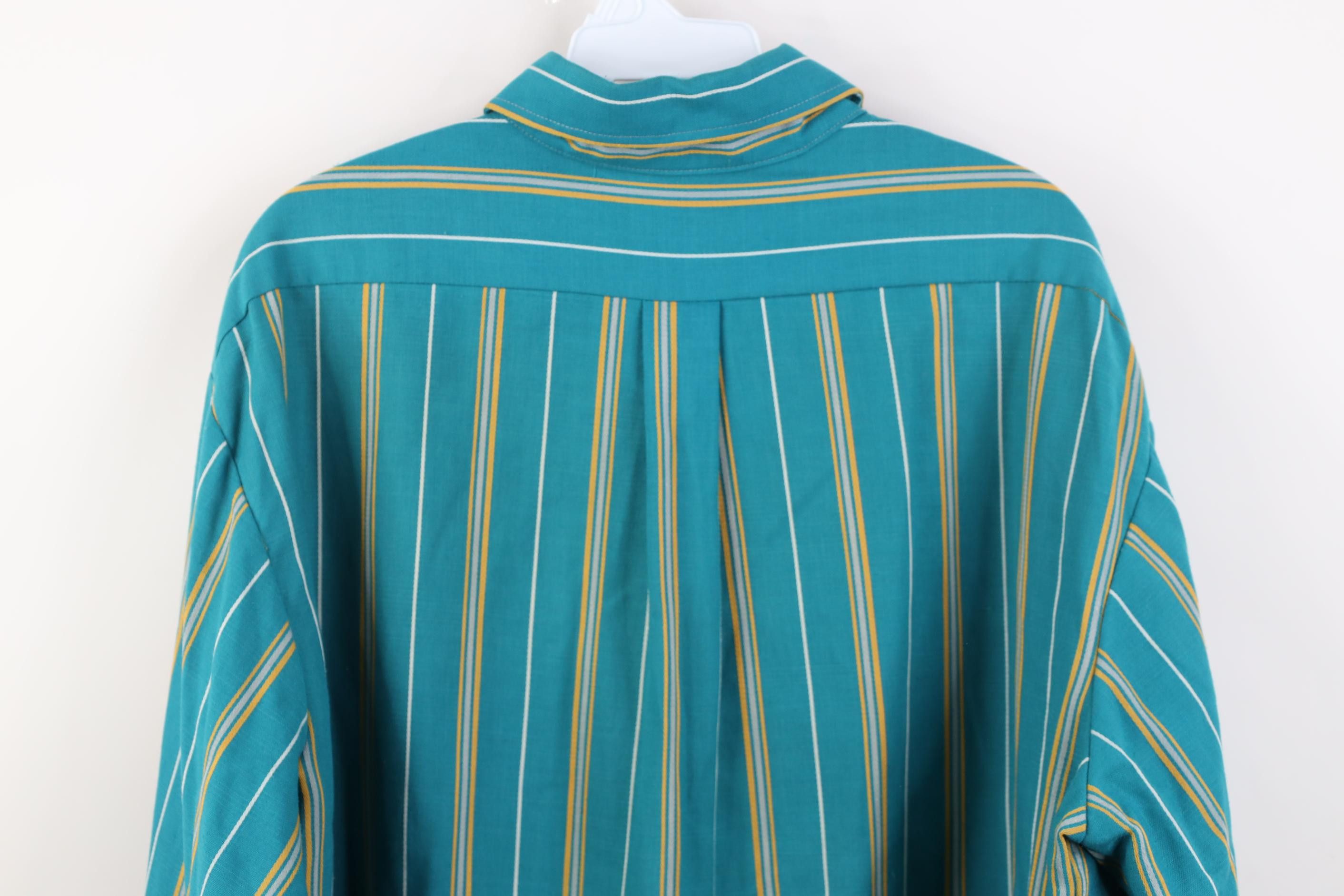Vintage Vintage 90s Streetwear Block Collared Button Down Shirt USA Size US XL / EU 56 / 4 - 13 Thumbnail