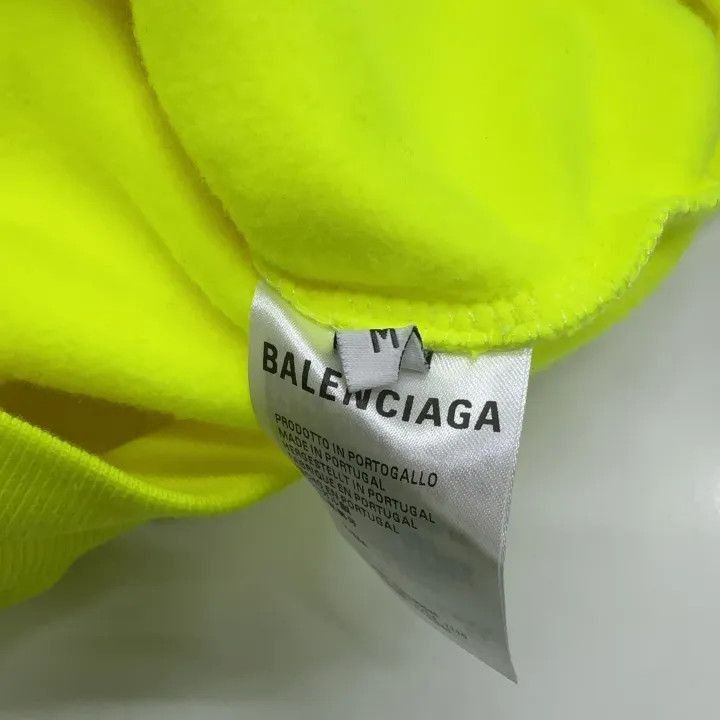 Balenciaga Balenciaga Yellow Logo Hooded Sweatshirt for Women 0079-250 Size M / US 6-8 / IT 42-44 - 3 Thumbnail