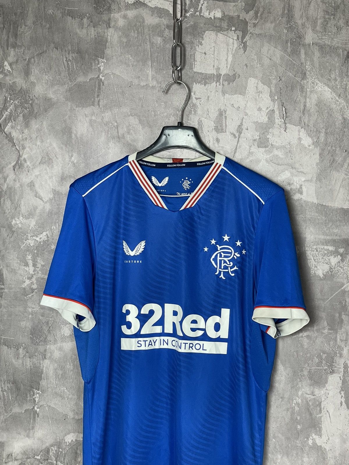Vintage Rangers Glasgow Castore Blue Rare Soccer Jersey Size US S / EU 44-46 / 1 - 2 Thumbnail