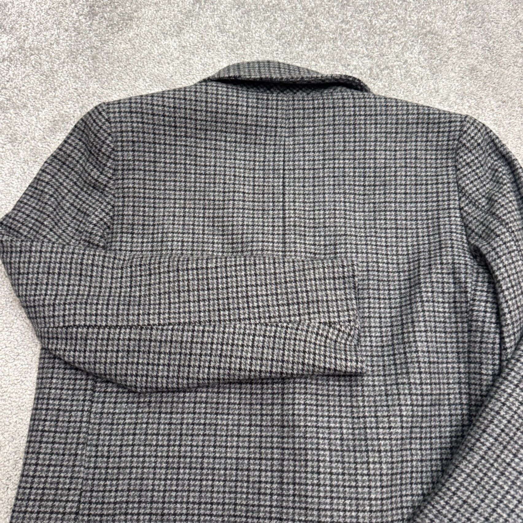 Everlane Everlane Blazer Jacket Womens 00P Petite Houndstooth Gray Wool Blend Button Closure Early 2000s Classic Preppy Mens? Size XXS / US 00 / IT 34 - 3 Thumbnail