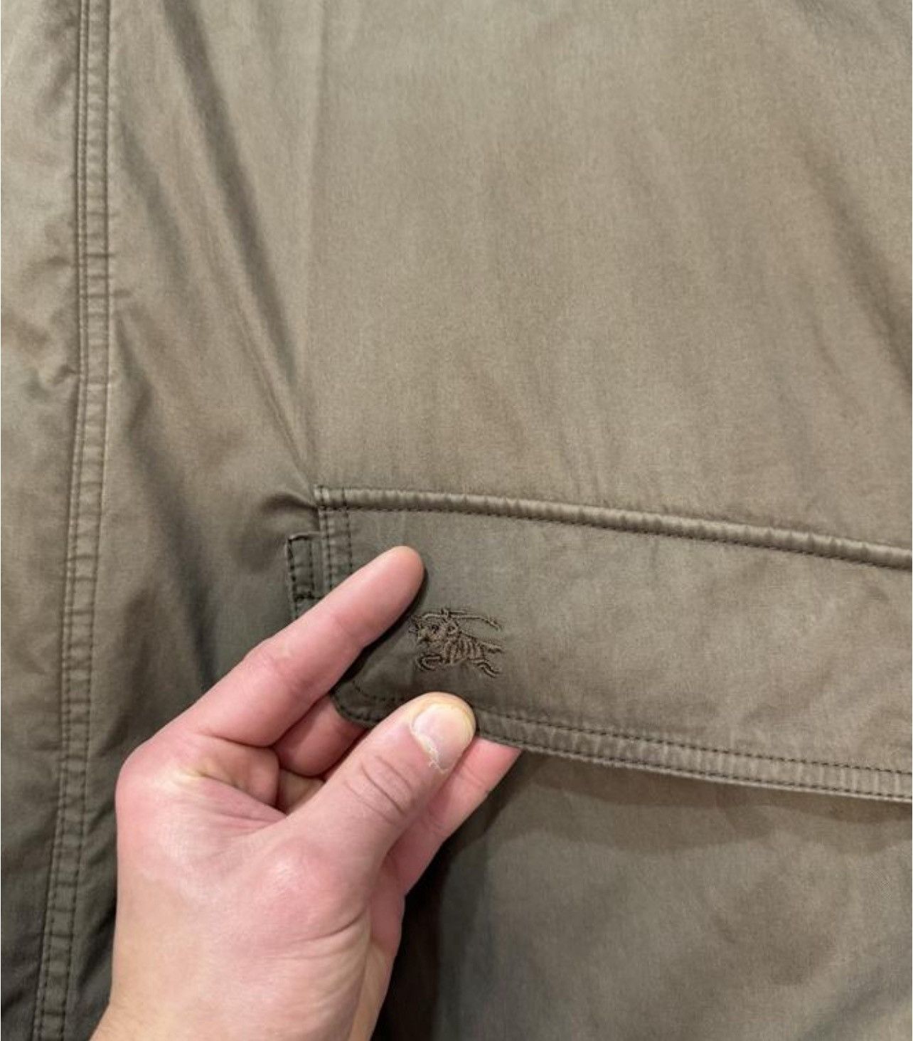 Burberrys men's jacket original vintage rare brown with logo
