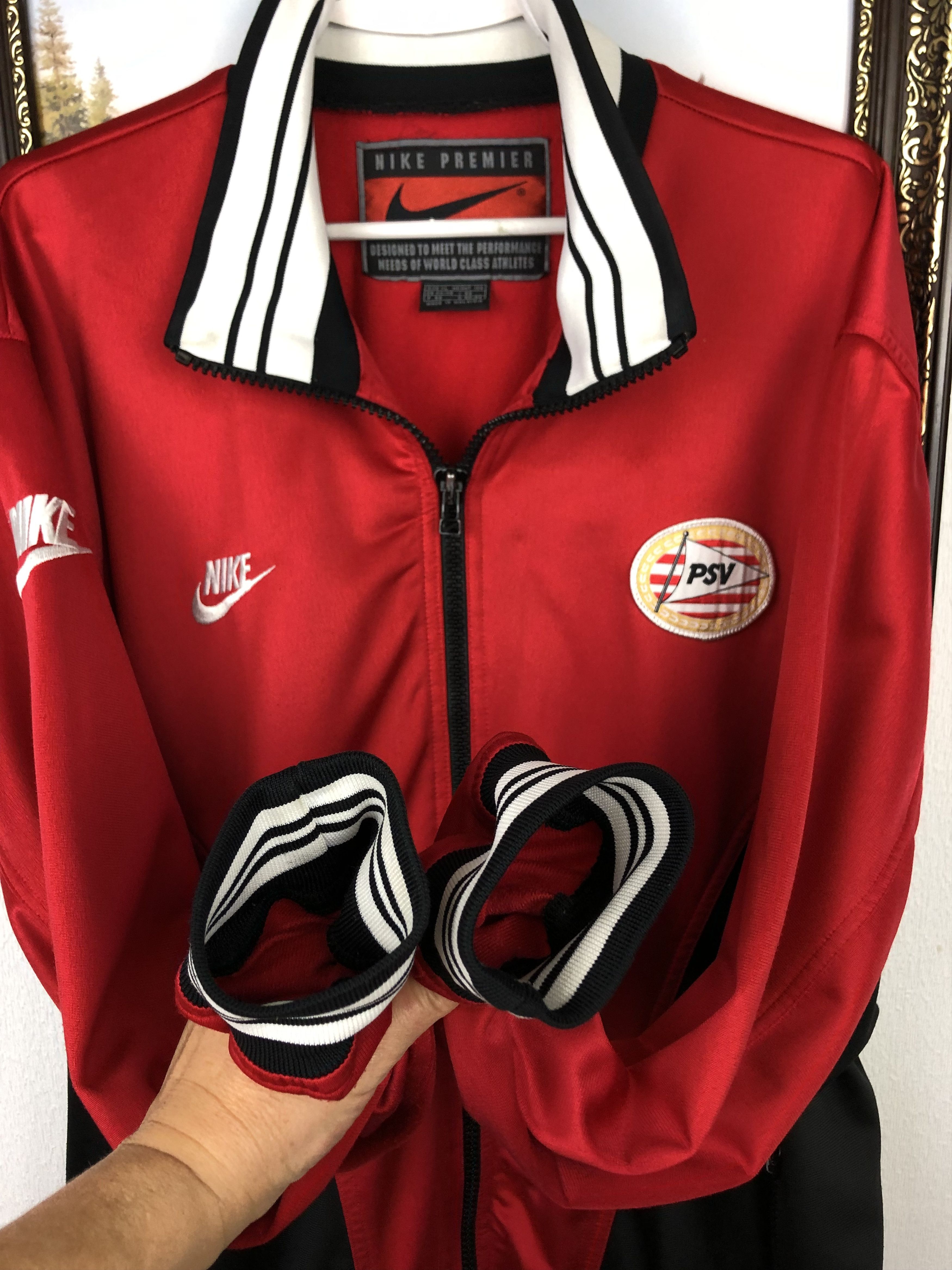 Nike Vintage 90's Nike PSV Eindhoven Football Jacket Soccer Track Size US XL / EU 56 / 4 - 7 Thumbnail