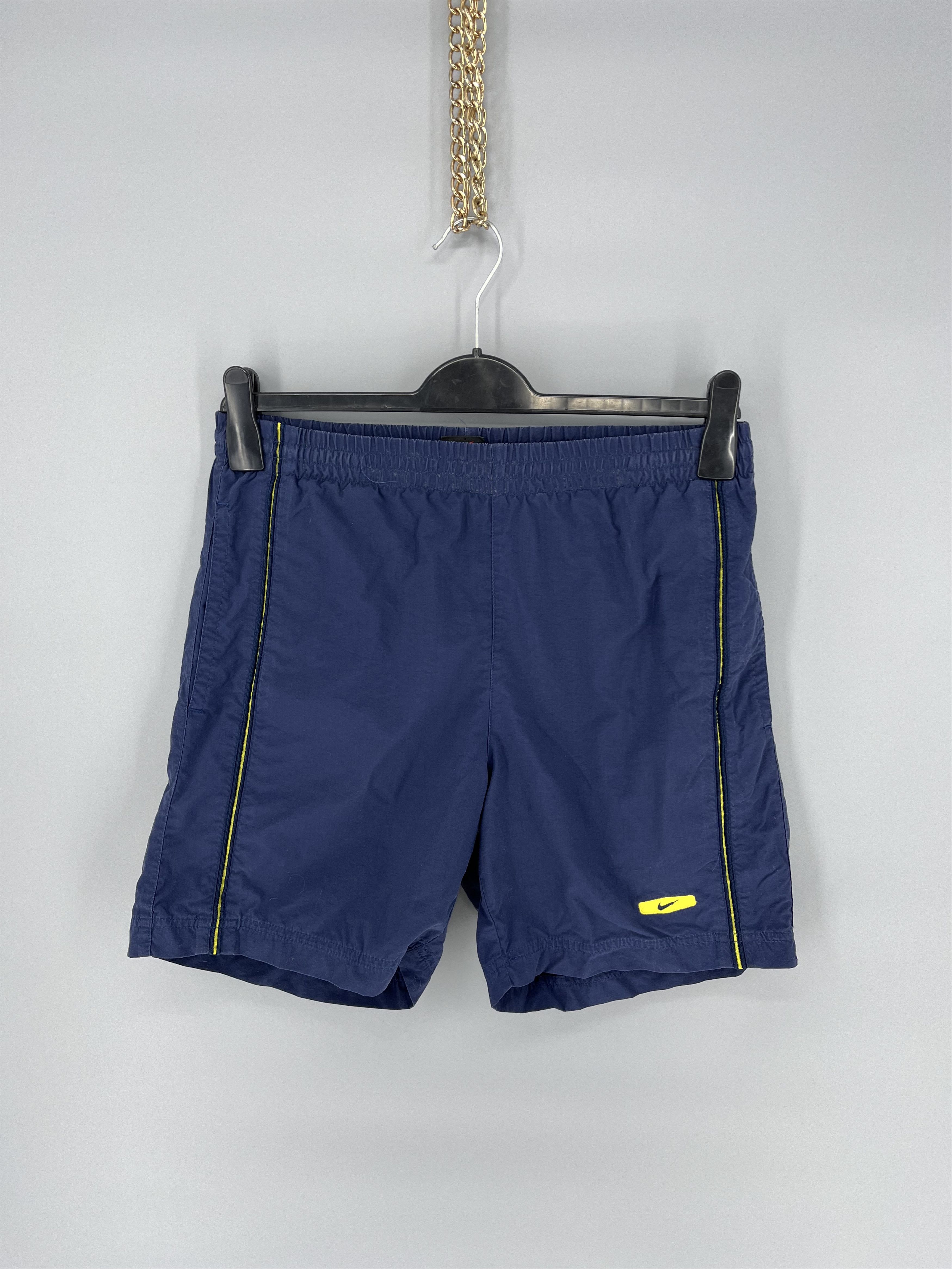 Nike × Vintage 90s Vintage Nike Swoosh Logo Shorts Travis Style Size US 30 / EU 46 - 1 Thumbnail