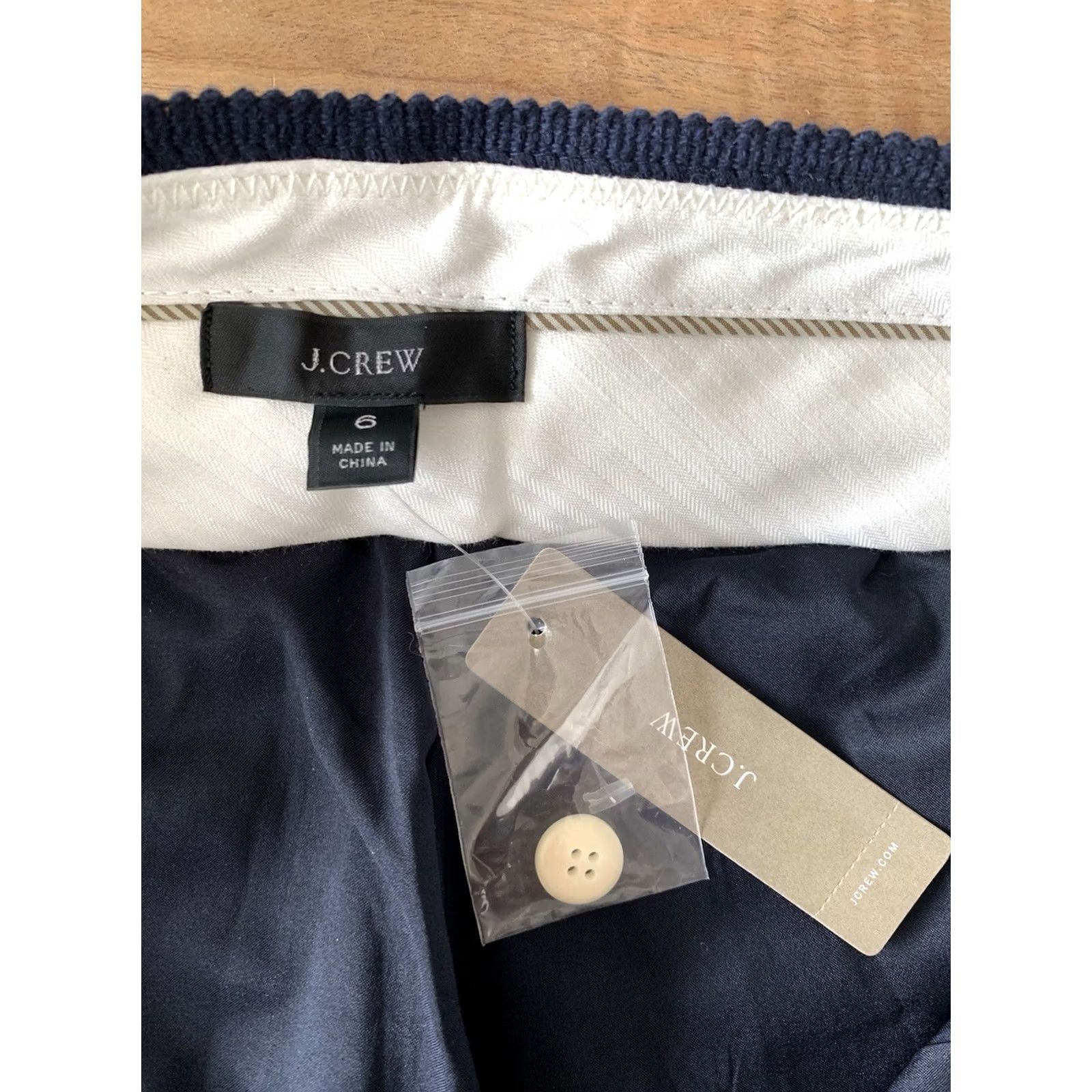 J.Crew VINTAGE NWT J Crew Cropped Dress Pants Womens 6 Blue Wool Blend Office Career City Preppy Size 28" / US 6 / IT 42 - 3 Thumbnail