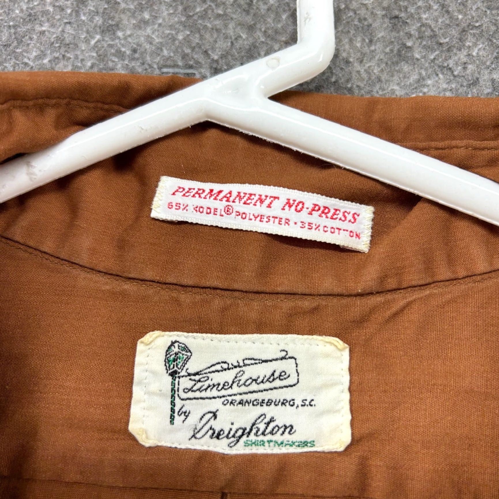 Vintage VINTAGE Perma Press Shirt Mens L Orange Button-Up Long Sleeve Solid Pocket 70s Size US L / EU 52-54 / 3 - 4 Thumbnail