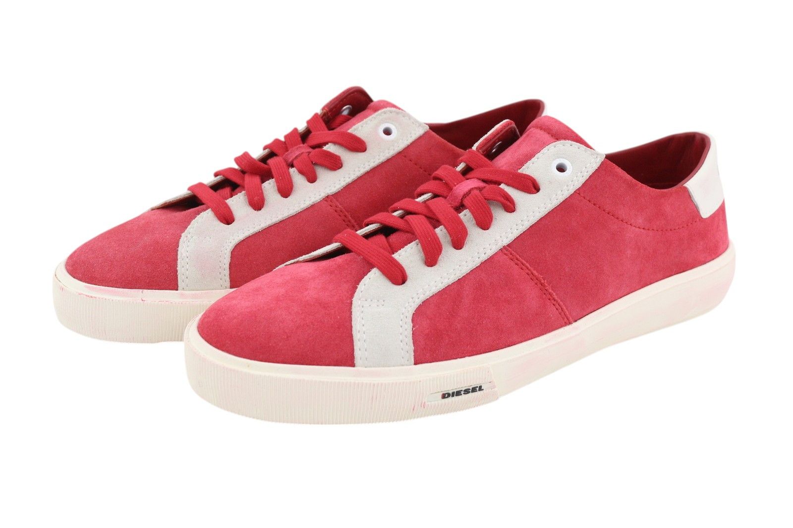 Diesel S-MYDORI LC EU44 Red Suede Leather 41533 Size US 11 / EU 44 - 2 Thumbnail