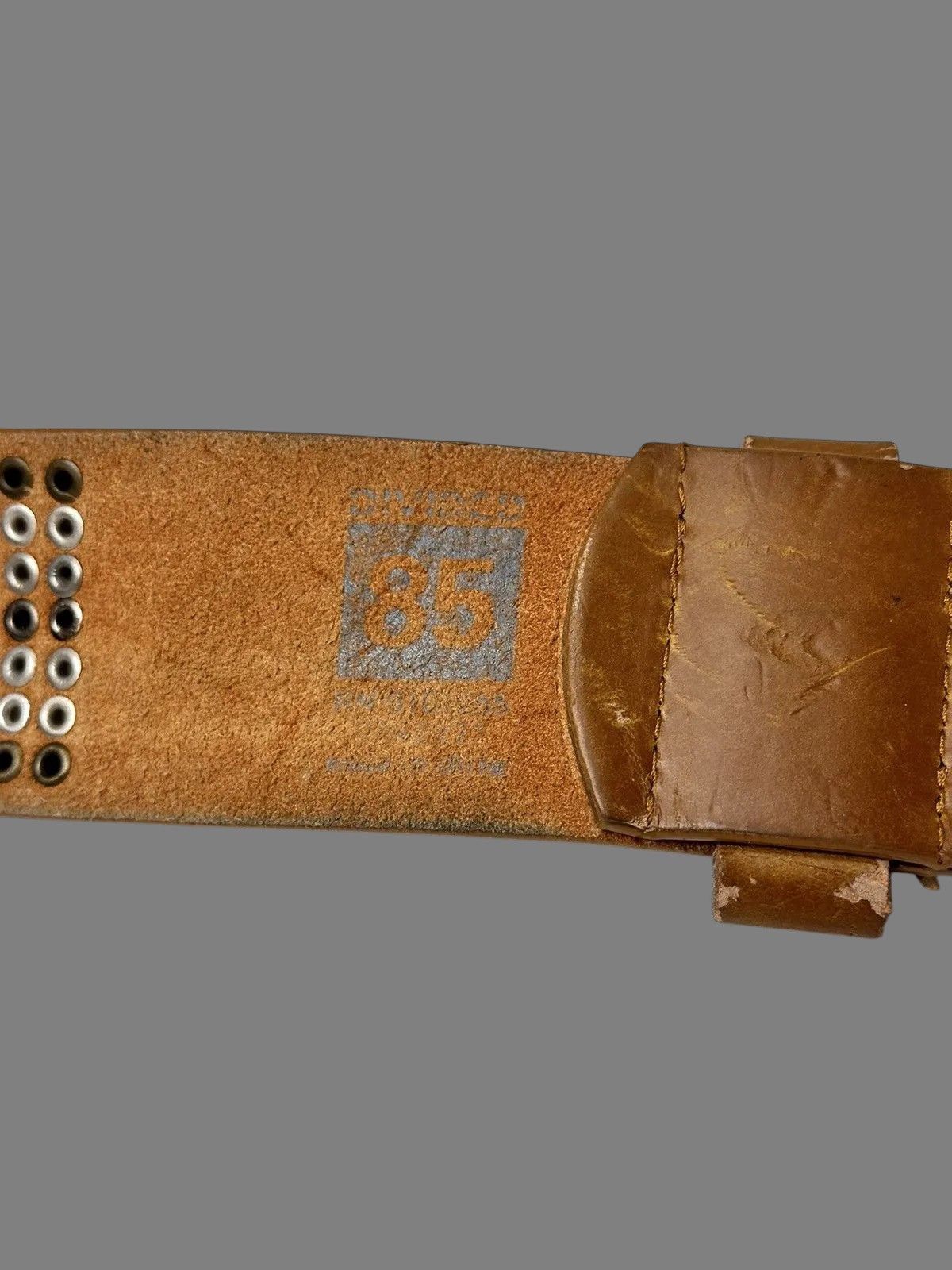 Beauty Beast Vintage Brown Leather Belt Classic Italian Handmade Style Size ONE SIZE - 7 Thumbnail