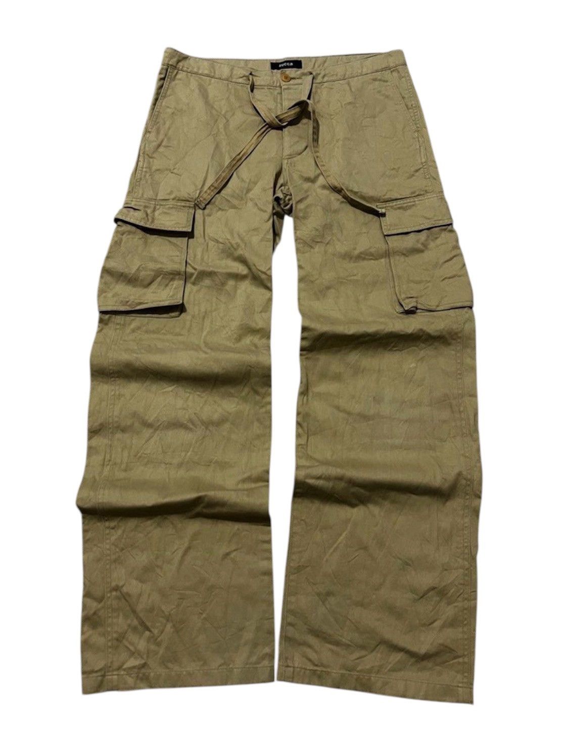 Issey Miyake Japanese Brand - Zucca Drawstring laces cargo pants Size US 32 / EU 48 - 1 Thumbnail