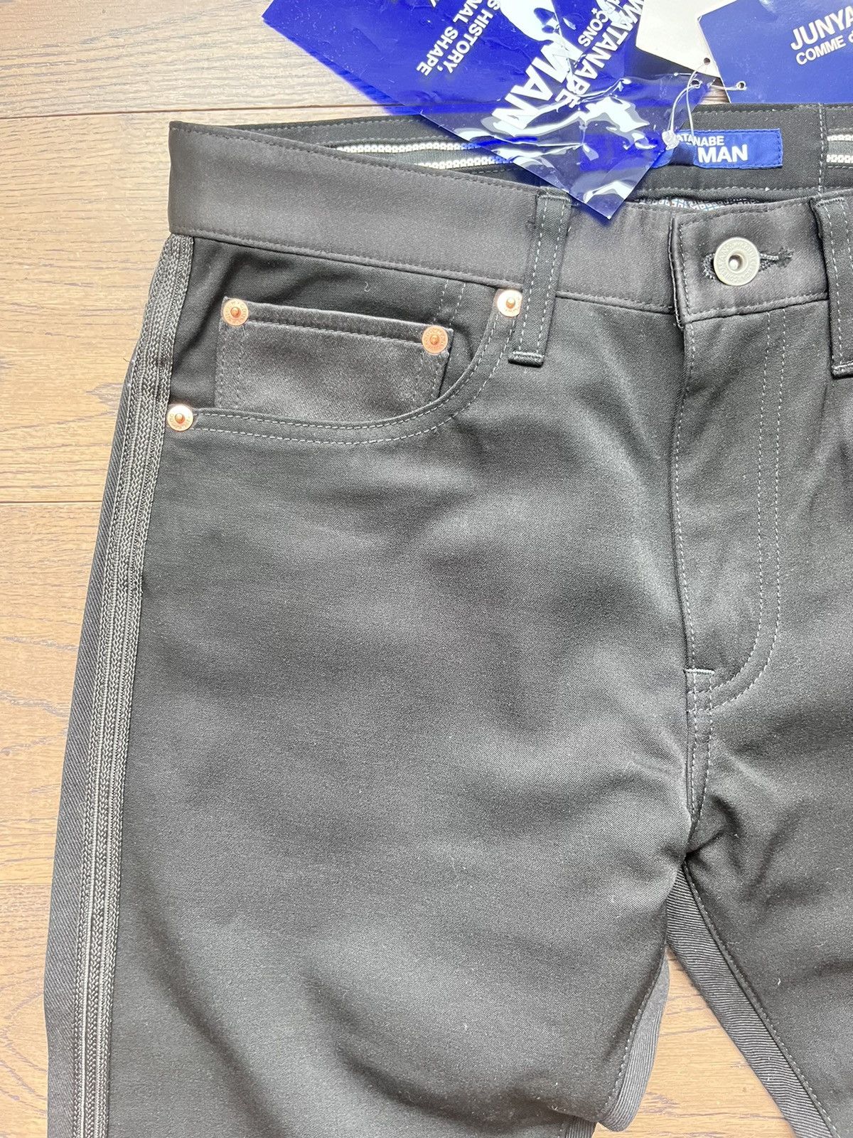 Junya Watanabe Junya Watanabe MAN Comme des Garcons Black Tuexdo Jeans XS Size US 30 / EU 46 - 11 Thumbnail