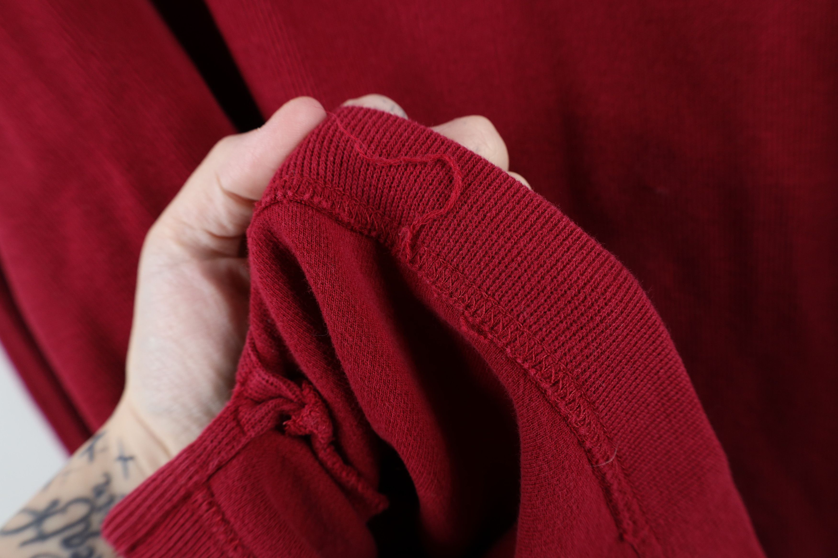 Gap × Vintage Vintage Y2K 2000 Gap Ribbed Knit Long Sleeve T-Shirt Red Size US L / EU 52-54 / 3 - 6 Thumbnail
