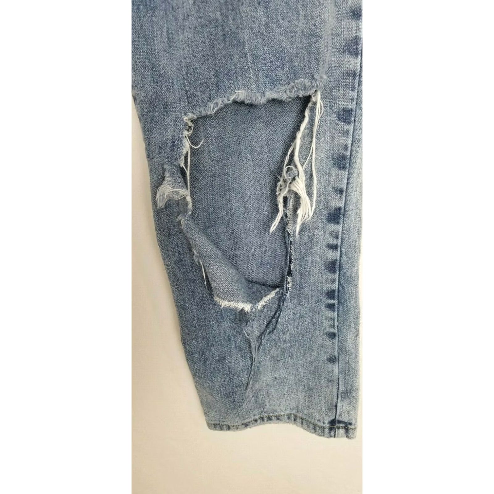 Vintage CARMAR Womens Jeans Blue 27 Ripped Straight Cotton USA Denim, Size 27, Regular, Blue, Women, Jeans, Straight, USA, Carmar Size 27" / US 4 / IT 40 - 7 Thumbnail