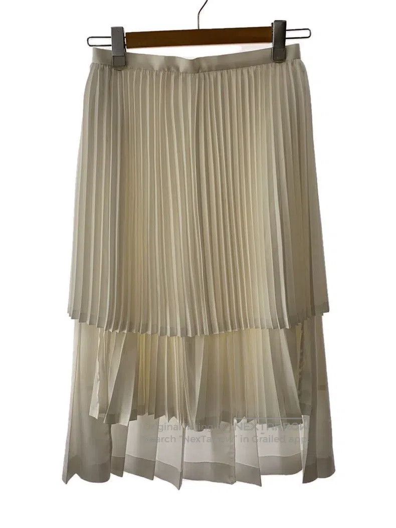 Comme Des Garcons size S White retro multi-layer pleated o